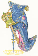 Load image into Gallery viewer, Blues and Sole (Shoe) Cross Stitch Kit - Bothy Threads