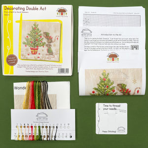 Decorating Double Act Cross Stitch Kit - Bothy Threads