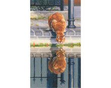 Load image into Gallery viewer, Everything Seems Upside Down (Cat) Cross Stitch Kit - RTO