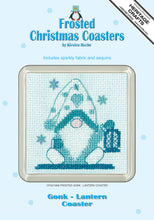 Load image into Gallery viewer, Gonk Lantern Frosted Coaster Cross Stitch Kit - Heritage Crafts