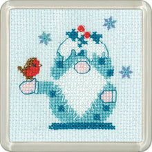 Load image into Gallery viewer, Christmas Pudding Frosted Coaster Cross Stitch Kit - Heritage Crafts