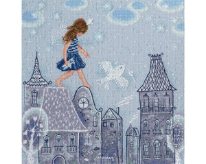 Fairy Tales Live on Roof Tops Cross Stitch Kit - RTO