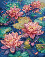 Load image into Gallery viewer, Water Lily Cross Stitch Kit - Letistitch