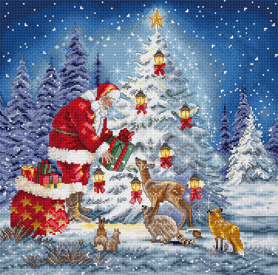 Santa Cross Stitch Kit - Letistitch