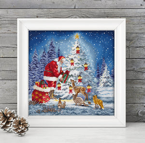 Santa Cross Stitch Kit - Letistitch