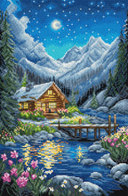 Load image into Gallery viewer, Moonlit Night Cross Stitch Kit - Letistitch