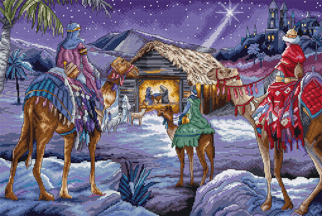 Three Kings Cross Stitch Kit - Letistitch