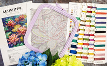 Load image into Gallery viewer, Water Lily Cross Stitch Kit - Letistitch