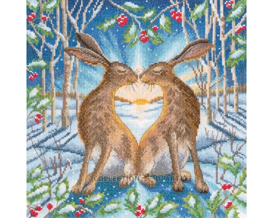 Good Morning (Hares) Cross Stitch Kit - RTO