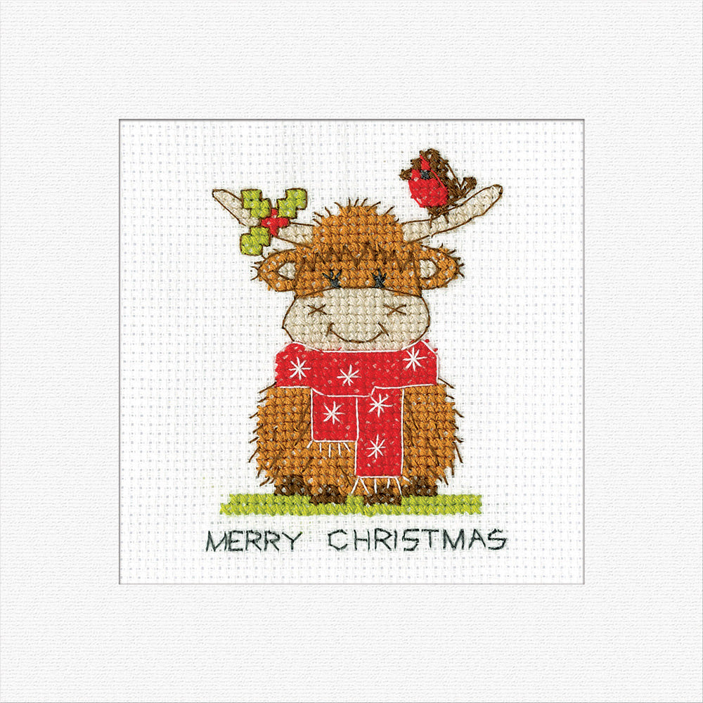 Highland Scarf Card Cross Stitch Kit - Heritage Crafts