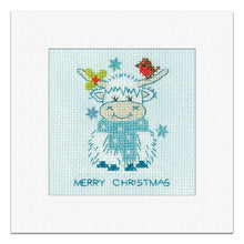 Load image into Gallery viewer, Frosted Highland Scarf Card Cross Stitch Kit - Heritage Crafts