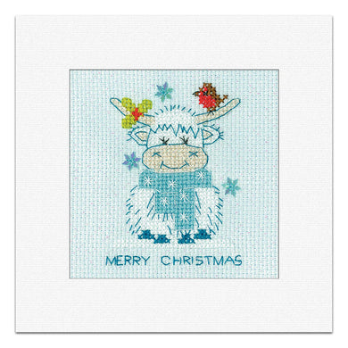 Frosted Highland Scarf Card Cross Stitch Kit - Heritage Crafts