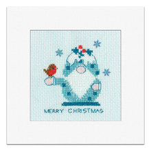 Load image into Gallery viewer, Frosted Christmas Pudding Card Cross Stitch Kit - Heritage Crafts