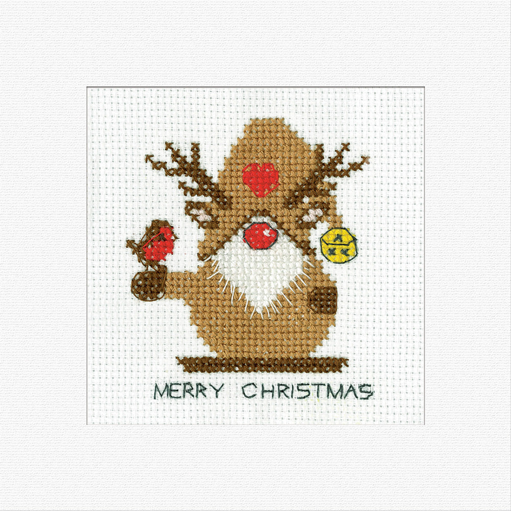 Heritage Crafts ~ Counted Cross Stitch Kit ~ Gonk Rudolf – Cotton Club ...