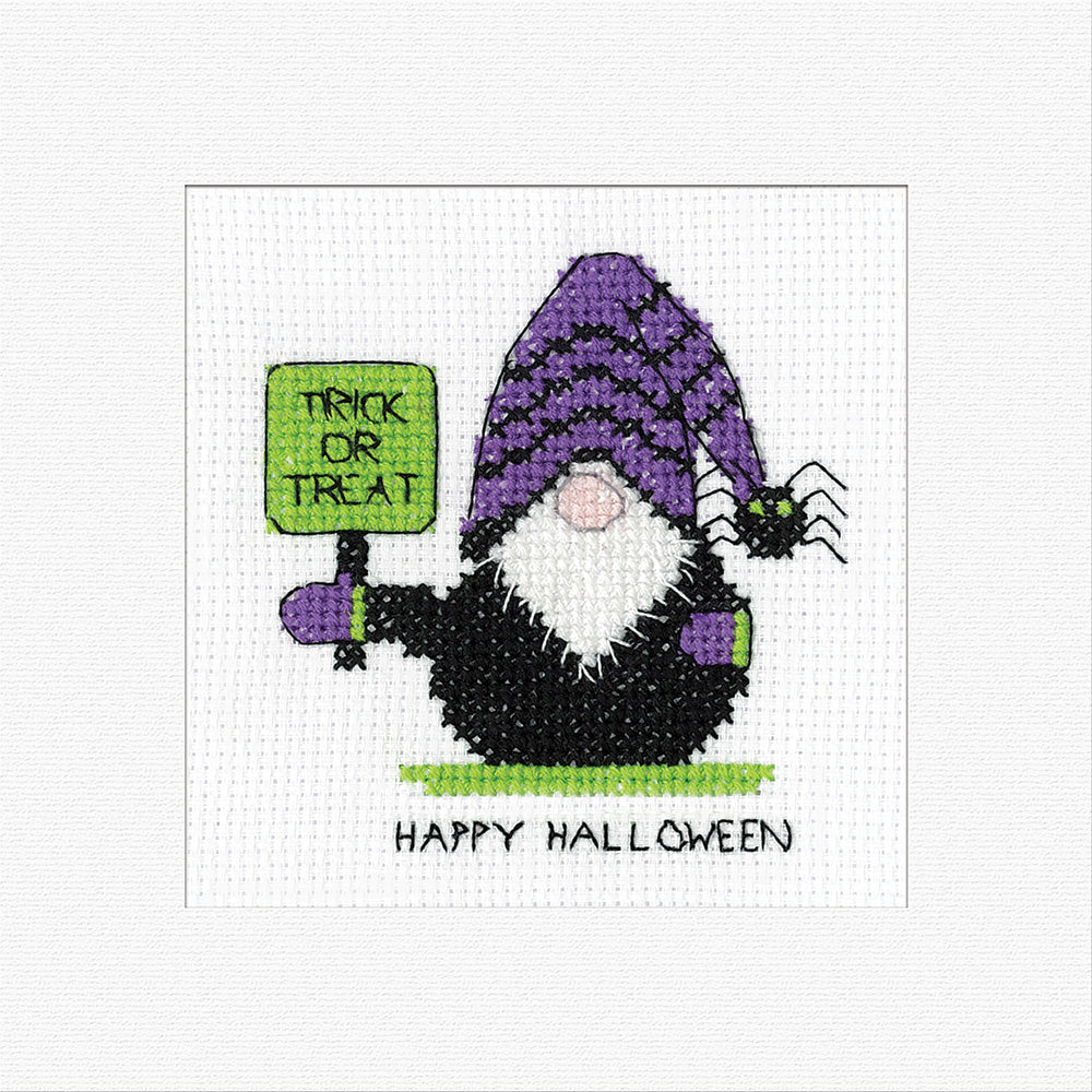 Gonk Trick or Treat Card Cross Stitch Kit