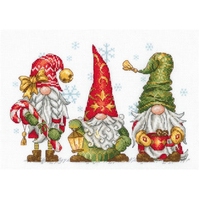 Jolly Gnomes Cross Stitch Kit - Riolis