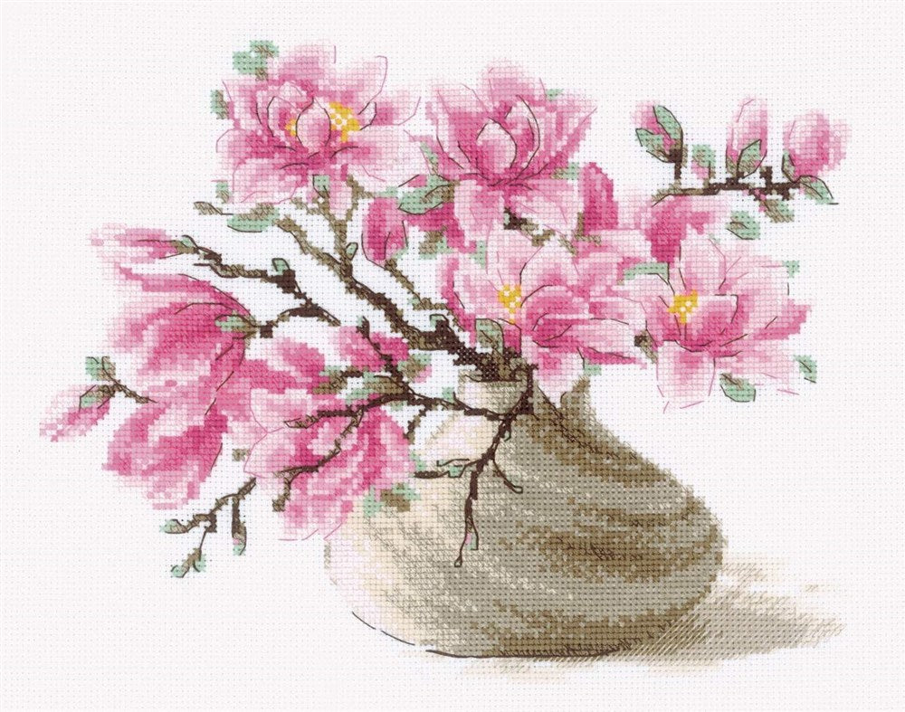 Southern Magnolia Cross Stitch Kit