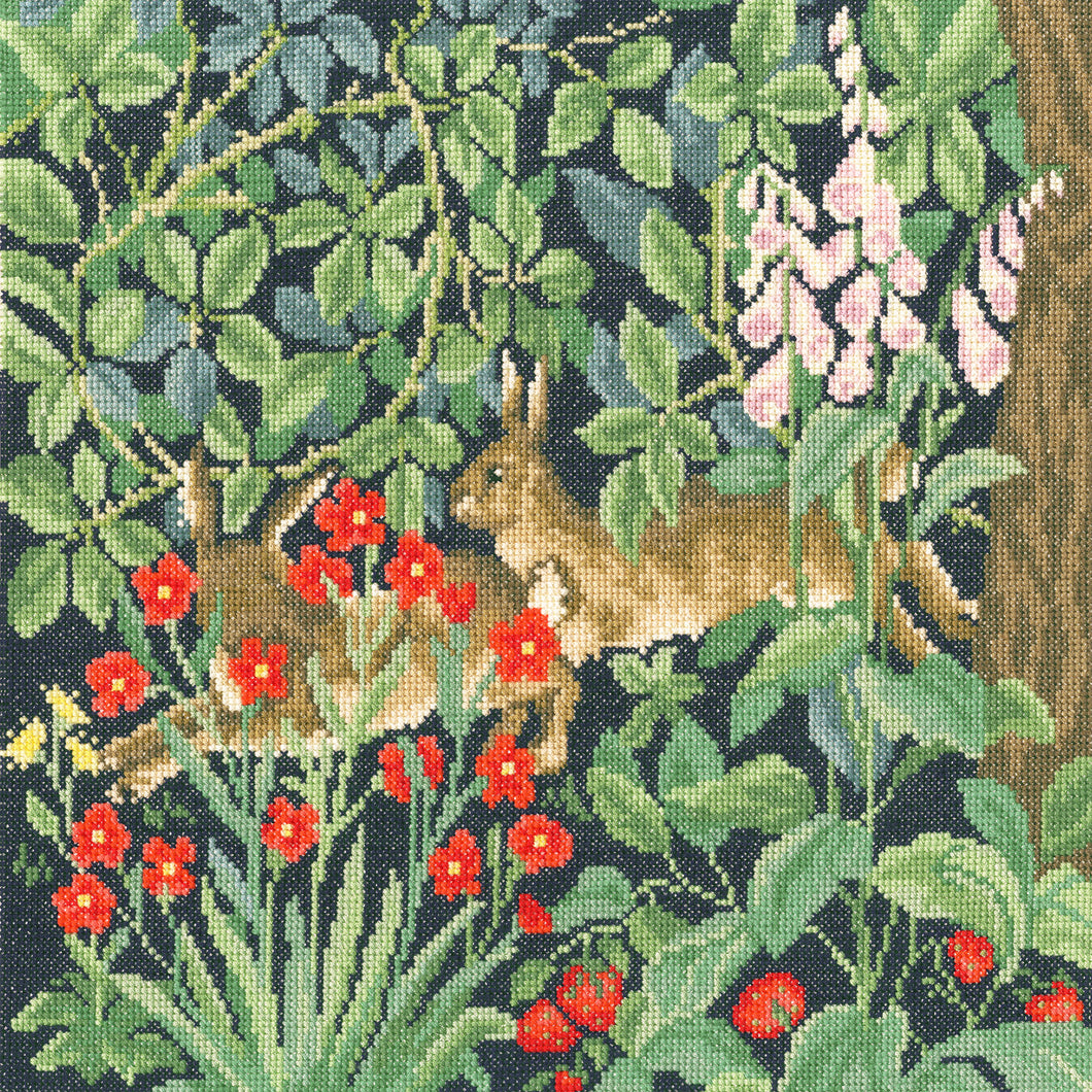 Greenery Hares Cross Stitch Kit