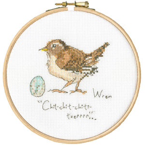 Little Wren - Garden Birds Cross Stitch Kit