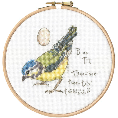 Little Blue Tit - Garden Birds Cross Stitch Kit