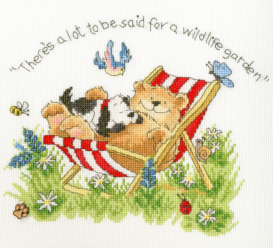 Wildlife Garden Cross Stitch Kit