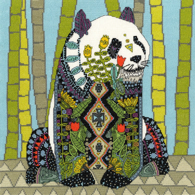 Jewelled Panda Cross Stitch Kit