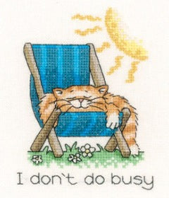 I Don't Do Busy Cross Stitch Kit