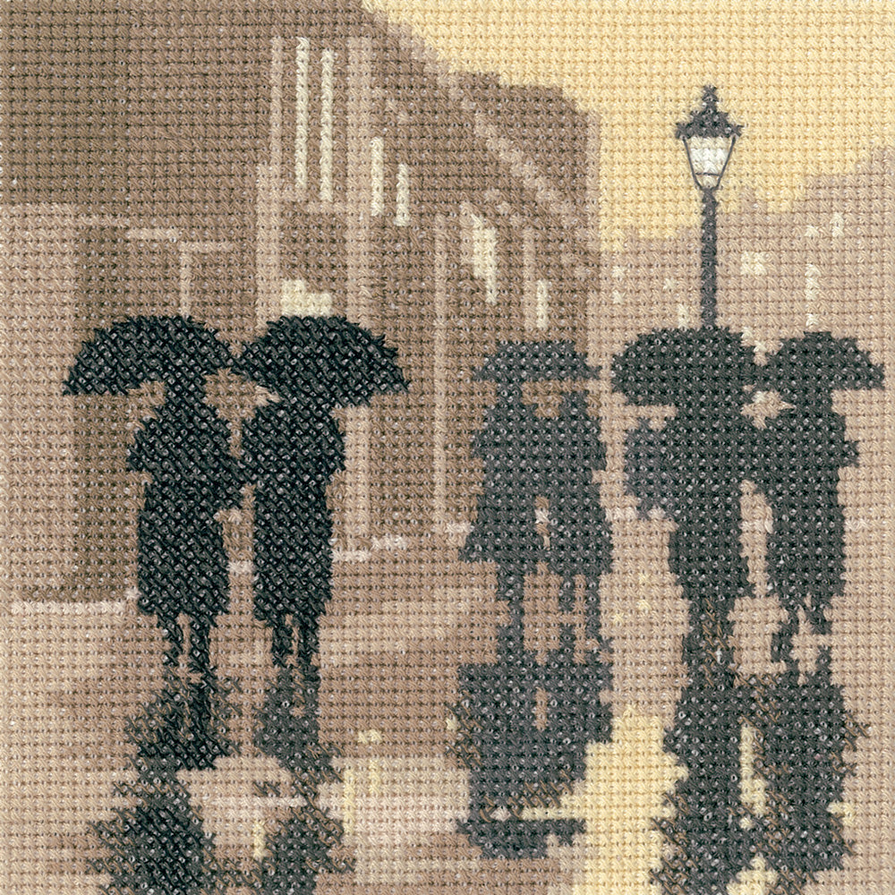 Brollies - Silhouette Cross Stitch Kit