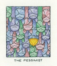 The Pessimist Cross Stitch Kit