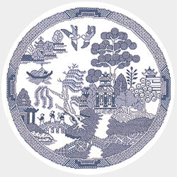 The Willow Pattern Cross Stitch Kit